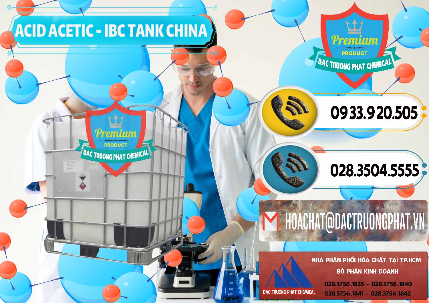 Cty bán - cung cấp Acetic Acid – Axit Acetic Tank Bồn IBC Trung Quốc China - 0443 - Công ty chuyên phân phối ( nhập khẩu ) hóa chất tại TP.HCM - hoachatdetnhuom.vn