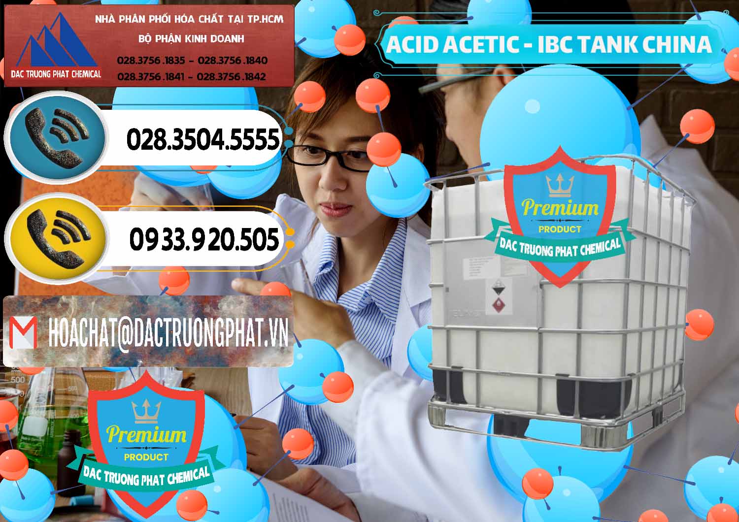 Kinh doanh ( bán ) Acetic Acid – Axit Acetic Tank Bồn IBC Trung Quốc China - 0443 - Chuyên cung cấp và bán hóa chất tại TP.HCM - hoachatdetnhuom.vn