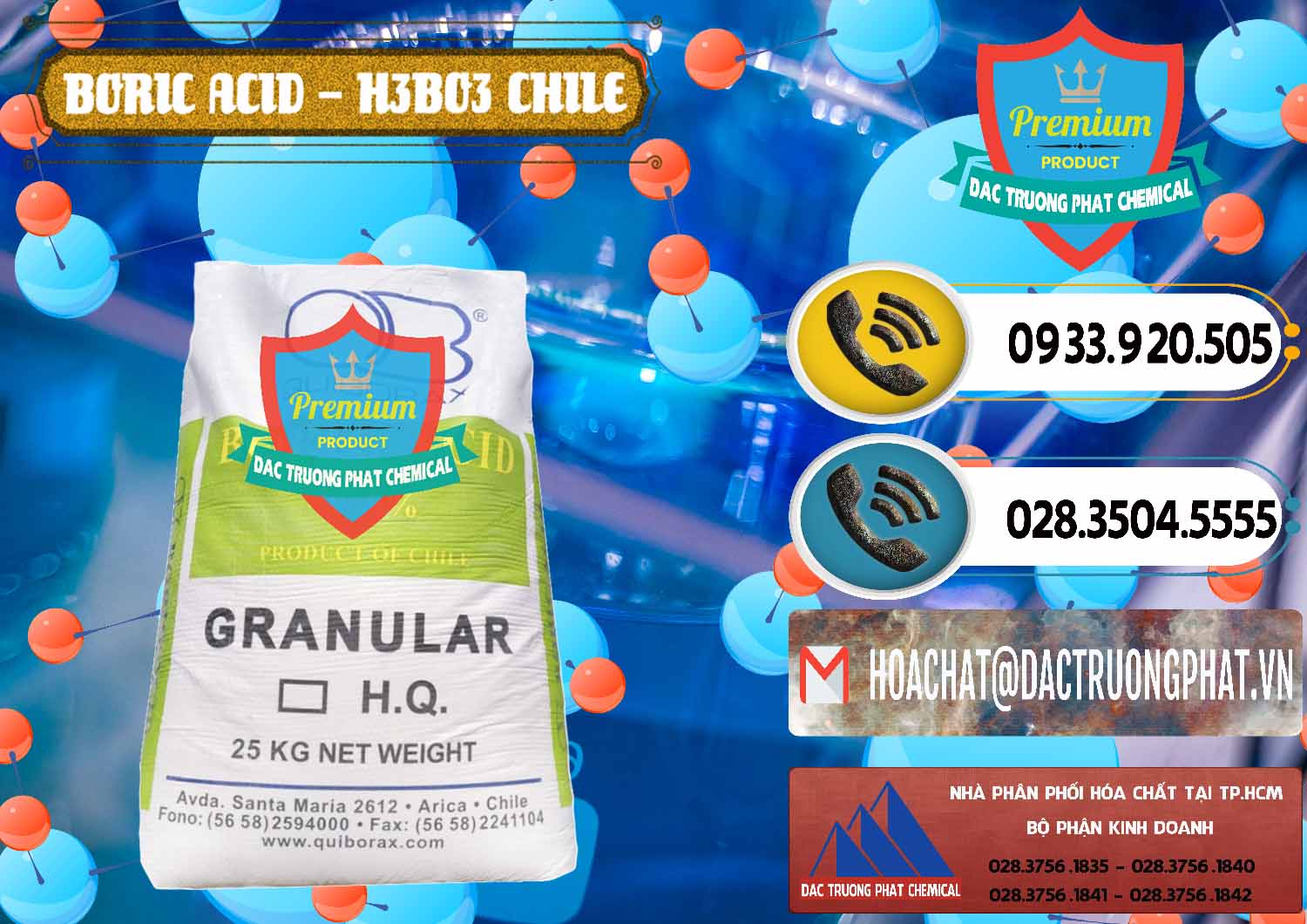 Nơi bán _ cung ứng Acid Boric – Axit Boric H3BO3 99% Quiborax Chile - 0281 - Công ty cung ứng & phân phối hóa chất tại TP.HCM - hoachatdetnhuom.vn
