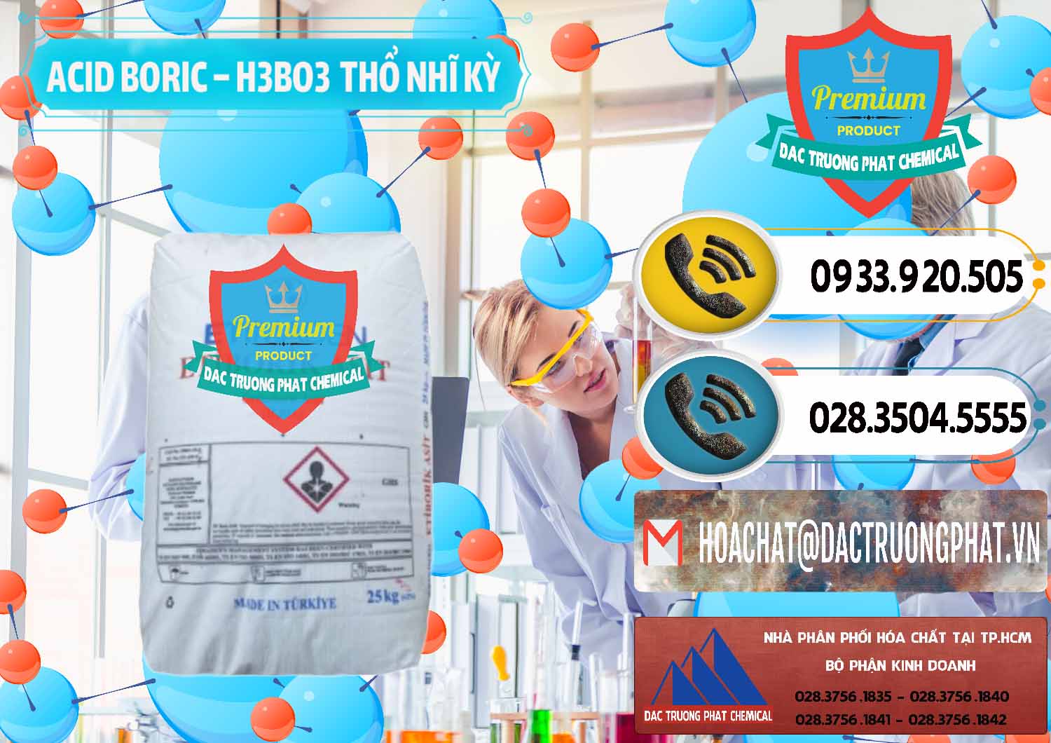 Bán - cung ứng Acid Boric – Axit Boric H3BO3 Etimaden Thổ Nhĩ Kỳ Turkey - 0369 - Nơi cung cấp - phân phối hóa chất tại TP.HCM - hoachatdetnhuom.vn
