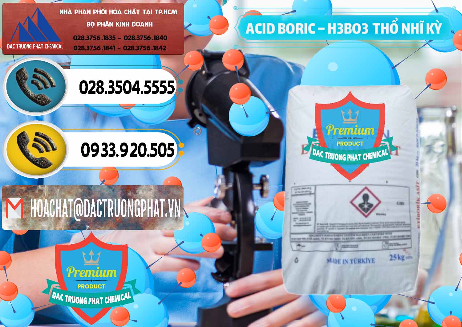 Cung cấp _ bán Acid Boric – Axit Boric H3BO3 Etimaden Thổ Nhĩ Kỳ Turkey - 0369 - Nhập khẩu _ cung cấp hóa chất tại TP.HCM - hoachatdetnhuom.vn