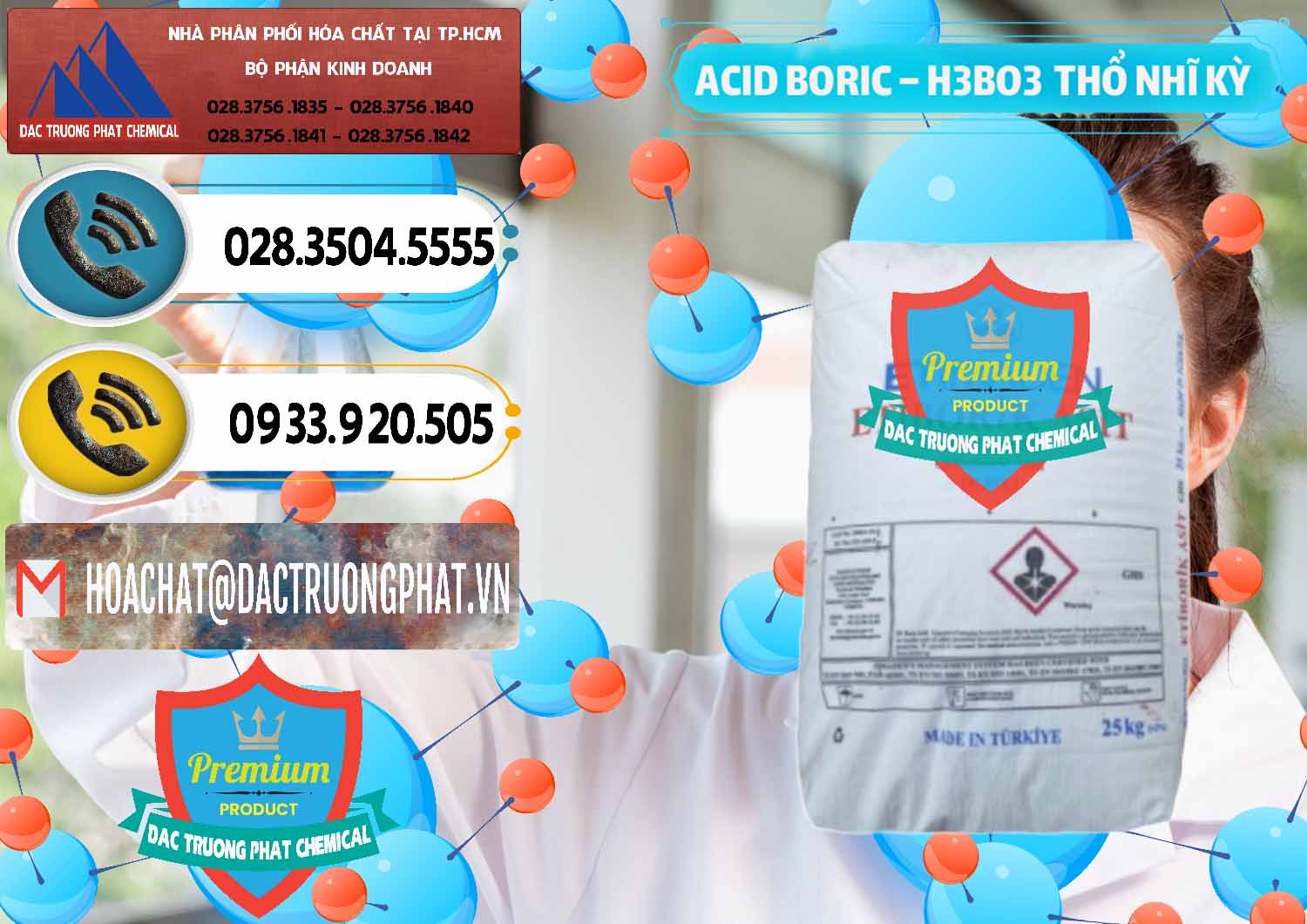 Cung ứng ( bán ) Acid Boric – Axit Boric H3BO3 Etimaden Thổ Nhĩ Kỳ Turkey - 0369 - Nơi chuyên phân phối _ nhập khẩu hóa chất tại TP.HCM - hoachatdetnhuom.vn