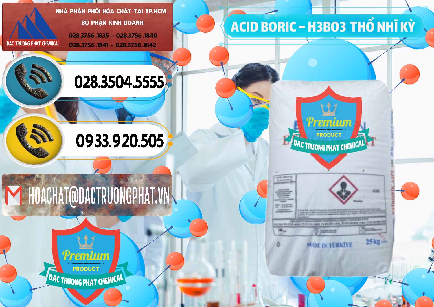 Đơn vị chuyên phân phối và bán Acid Boric – Axit Boric H3BO3 Etimaden Thổ Nhĩ Kỳ Turkey - 0369 - Nhà phân phối - nhập khẩu hóa chất tại TP.HCM - hoachatdetnhuom.vn