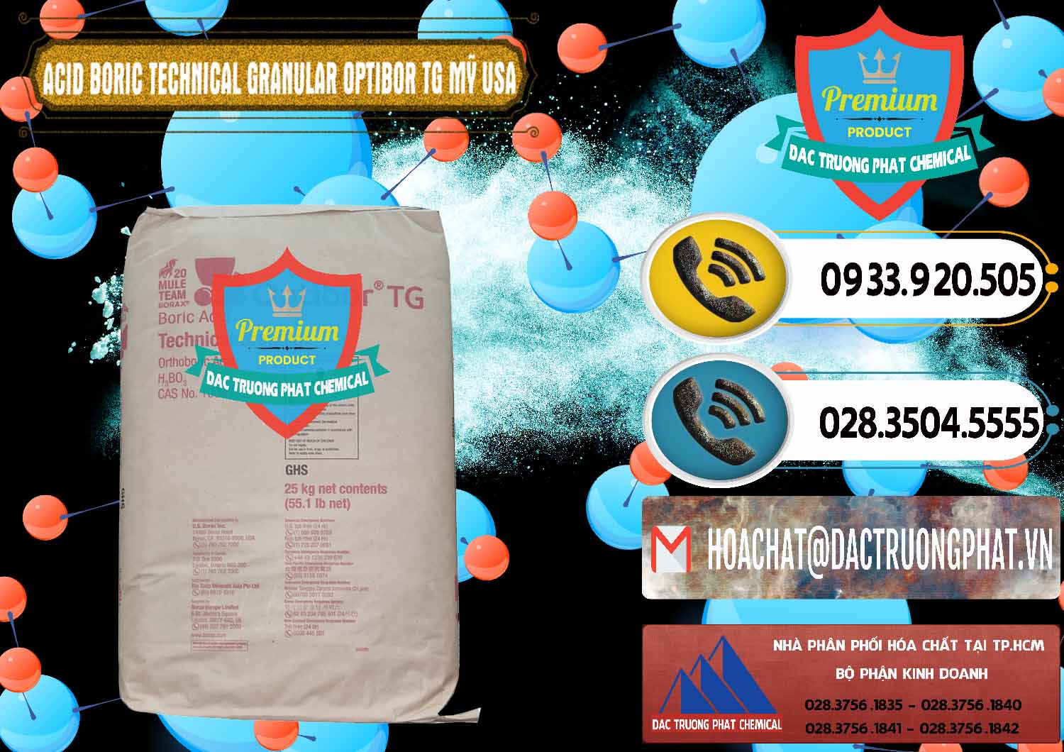 Đơn vị nhập khẩu ( bán ) Acid Boric – Axit Boric H3BO3 99% New 2021 Mỹ USA OPTIBOR® TG - 0226 - Phân phối - cung cấp hóa chất tại TP.HCM - hoachatdetnhuom.vn