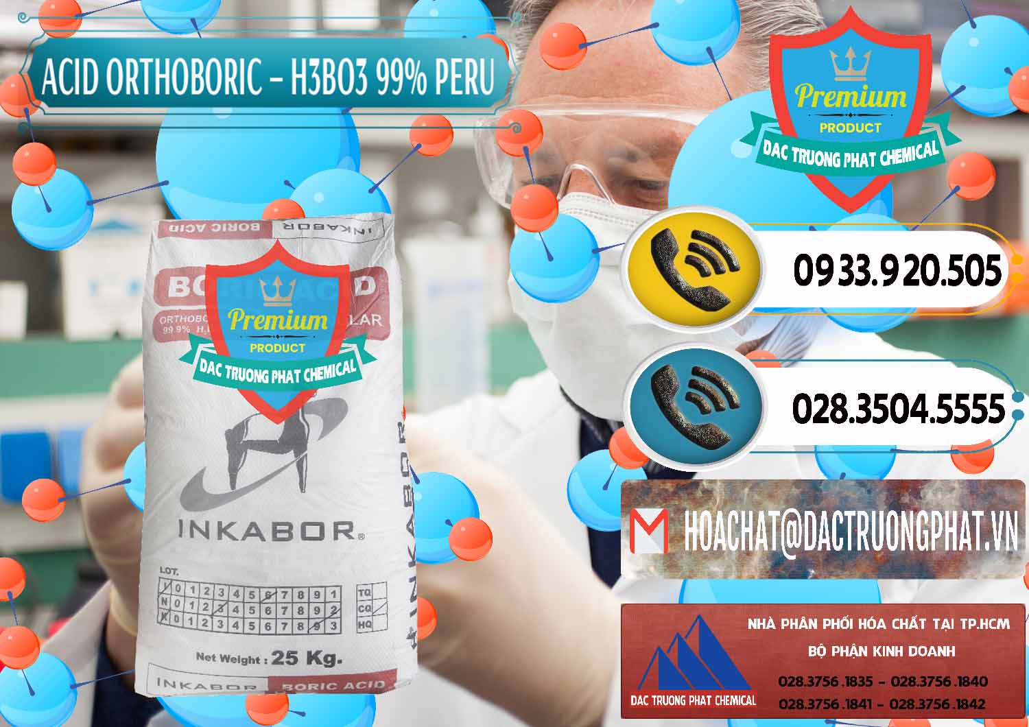 Công ty bán & cung cấp Acid Boric – Axit Boric H3BO3 99% Inkabor Peru - 0280 - Nơi phân phối _ cung cấp hóa chất tại TP.HCM - hoachatdetnhuom.vn