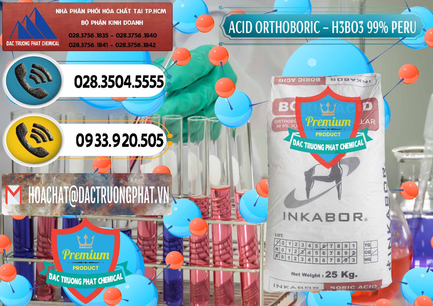 Nơi bán _ cung cấp Acid Boric – Axit Boric H3BO3 99% Inkabor Peru - 0280 - Cty nhập khẩu và cung cấp hóa chất tại TP.HCM - hoachatdetnhuom.vn