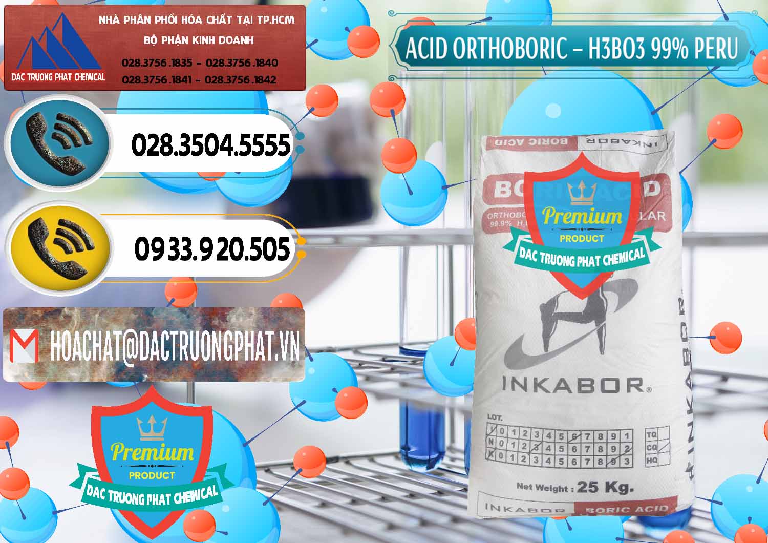 Nhà cung cấp _ bán Acid Boric – Axit Boric H3BO3 99% Inkabor Peru - 0280 - Cty phân phối & cung cấp hóa chất tại TP.HCM - hoachatdetnhuom.vn