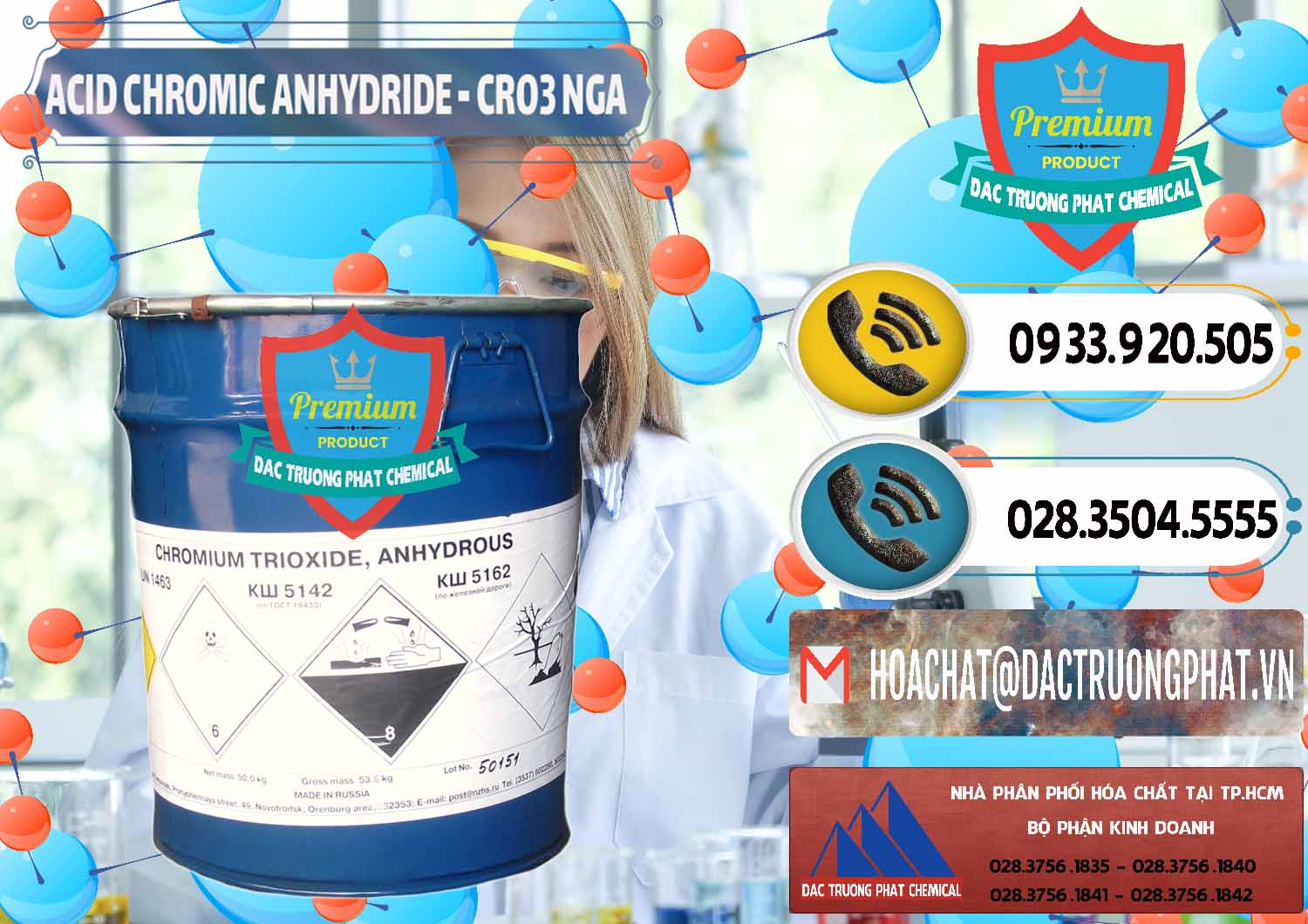 Chuyên bán - cung ứng Acid Chromic Anhydride - Cromic CRO3 Nga Russia - 0006 - Công ty chuyên bán - phân phối hóa chất tại TP.HCM - hoachatdetnhuom.vn