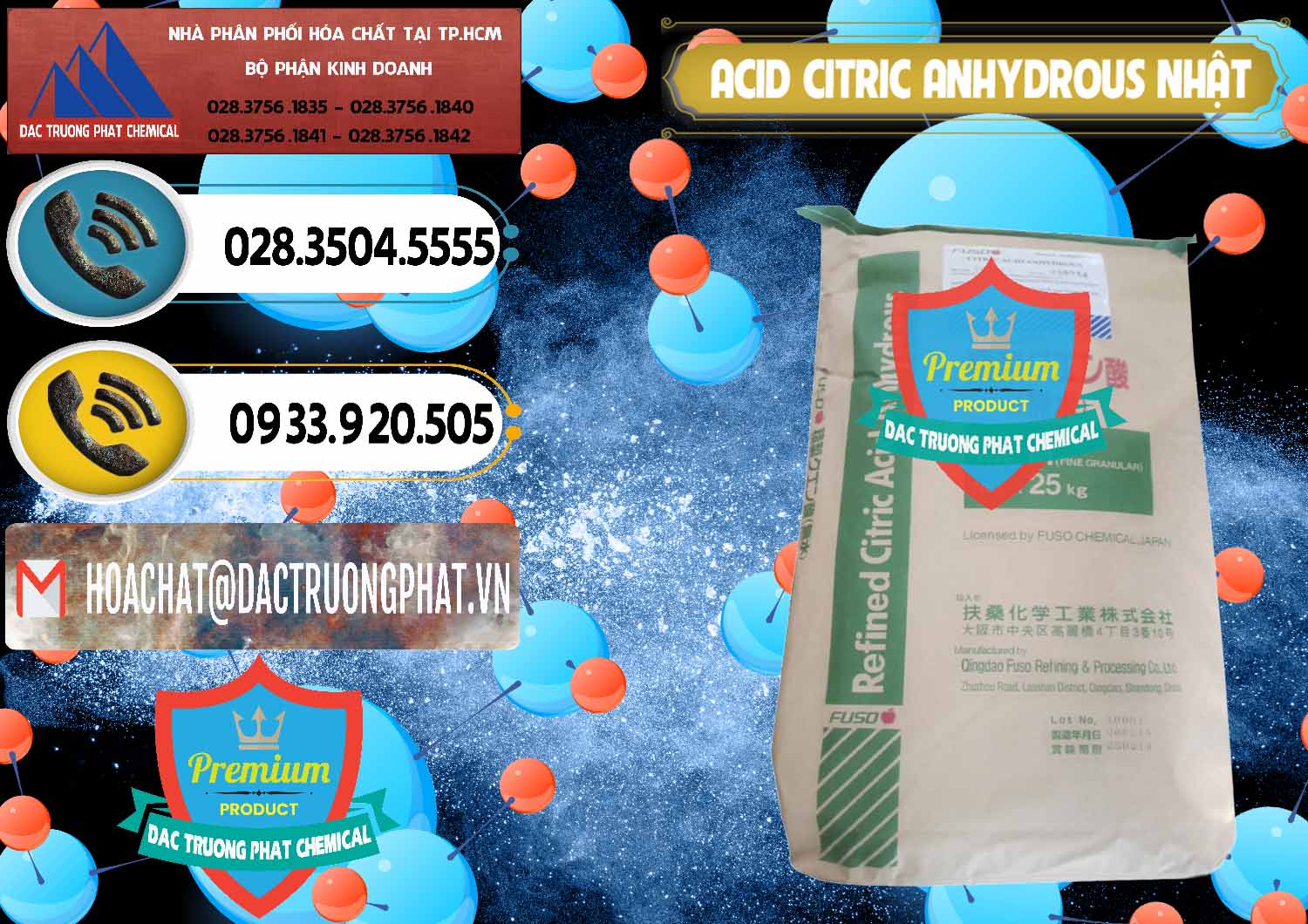 Cty phân phối và bán Acid Citric - Axit Citric Anhydrous FUSO Nhật Japan - 0439 - Chuyên bán - cung cấp hóa chất tại TP.HCM - hoachatdetnhuom.vn