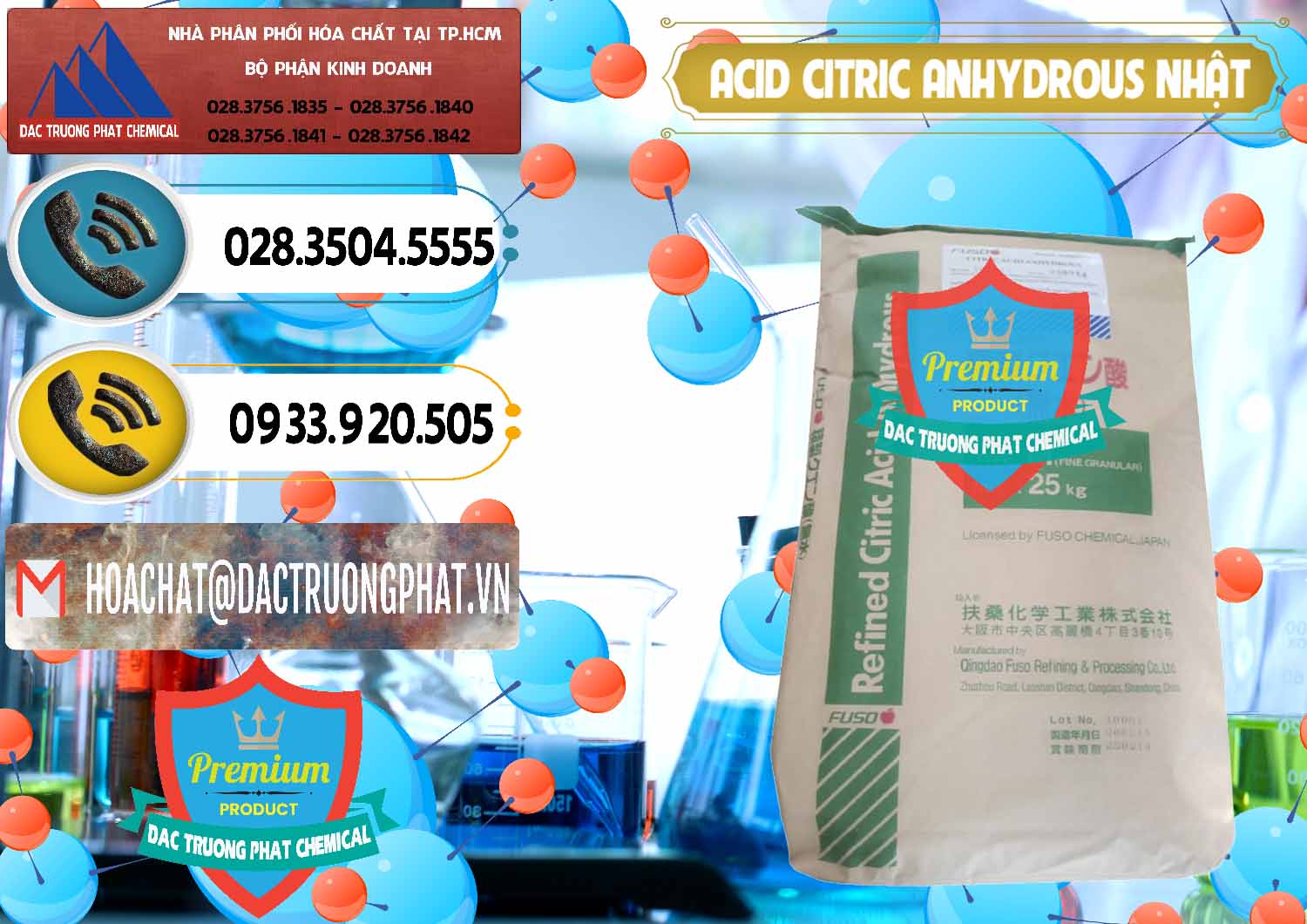 Đơn vị chuyên kinh doanh - bán Acid Citric - Axit Citric Anhydrous FUSO Nhật Japan - 0439 - Công ty chuyên nhập khẩu & cung cấp hóa chất tại TP.HCM - hoachatdetnhuom.vn