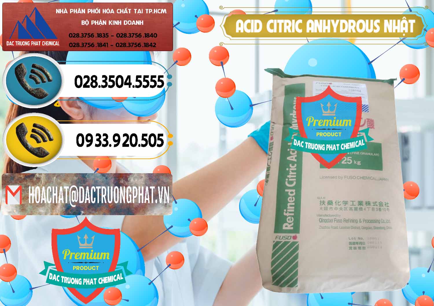 Công ty bán & phân phối Acid Citric - Axit Citric Anhydrous FUSO Nhật Japan - 0439 - Nhà cung cấp & phân phối hóa chất tại TP.HCM - hoachatdetnhuom.vn