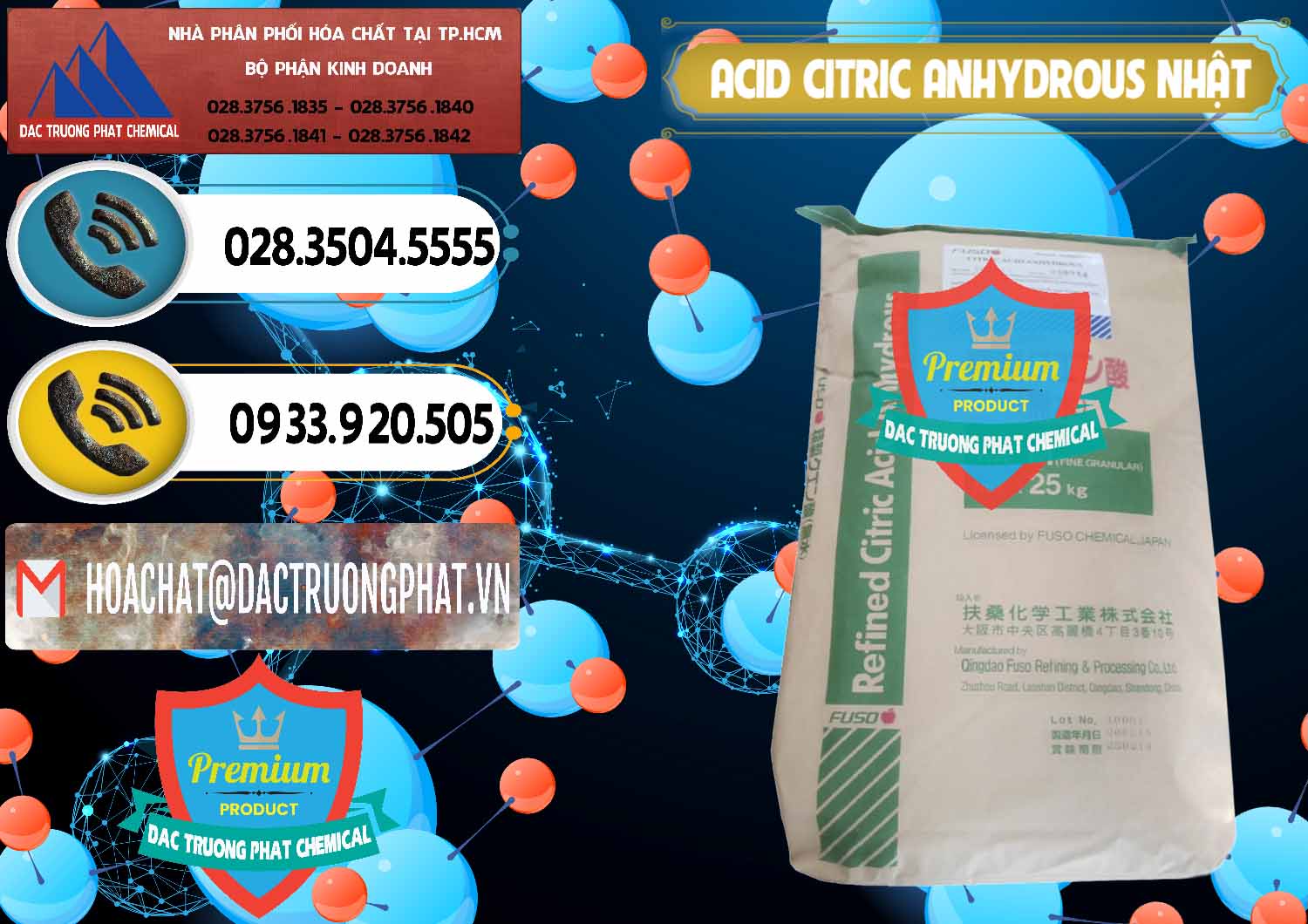 Công ty chuyên bán & phân phối Acid Citric - Axit Citric Anhydrous FUSO Nhật Japan - 0439 - Cty kinh doanh và phân phối hóa chất tại TP.HCM - hoachatdetnhuom.vn
