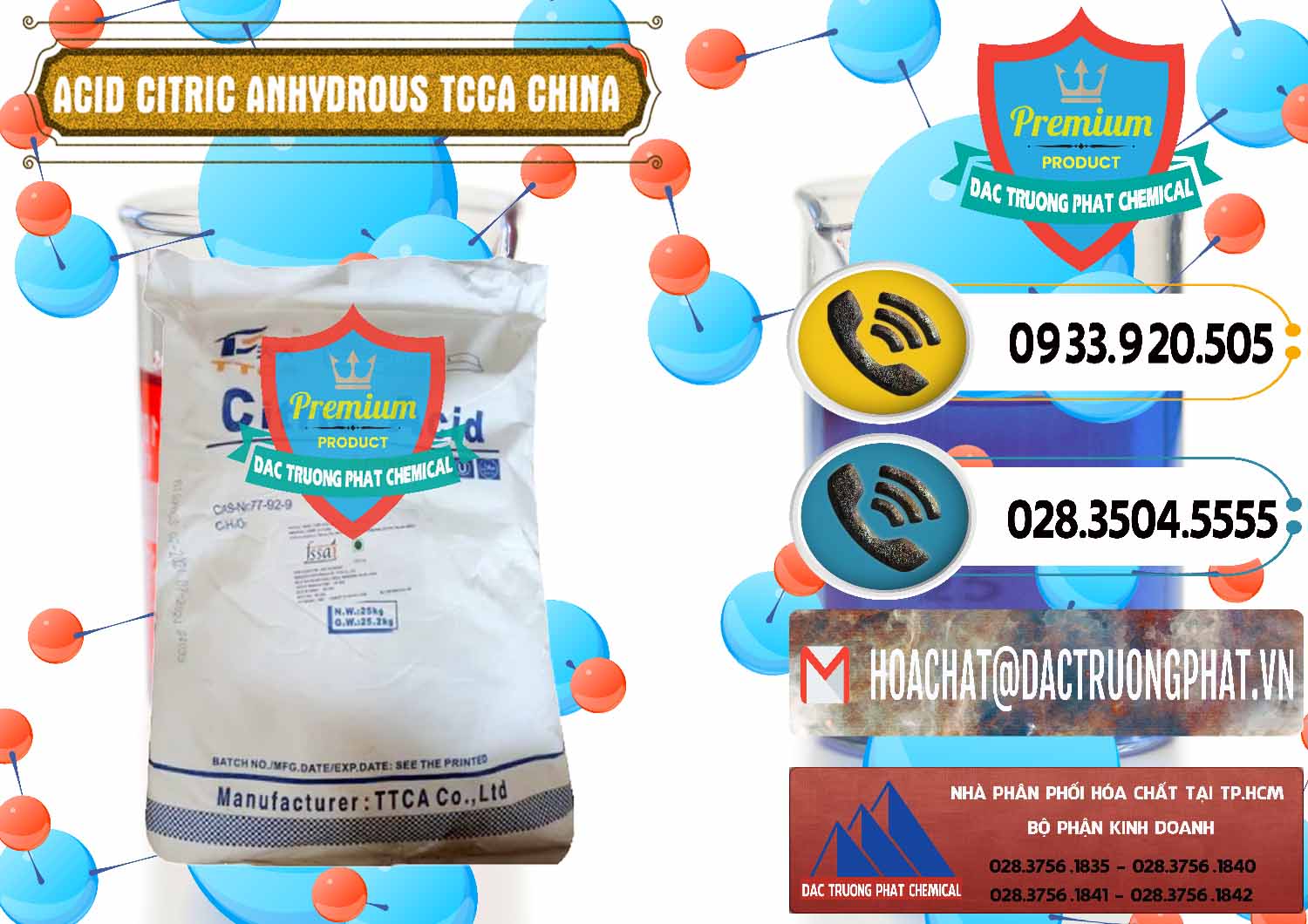 Chuyên cung ứng ( bán ) Acid Citric - Axit Citric Anhydrous TCCA Trung Quốc China - 0442 - Nhà phân phối _ cung cấp hóa chất tại TP.HCM - hoachatdetnhuom.vn