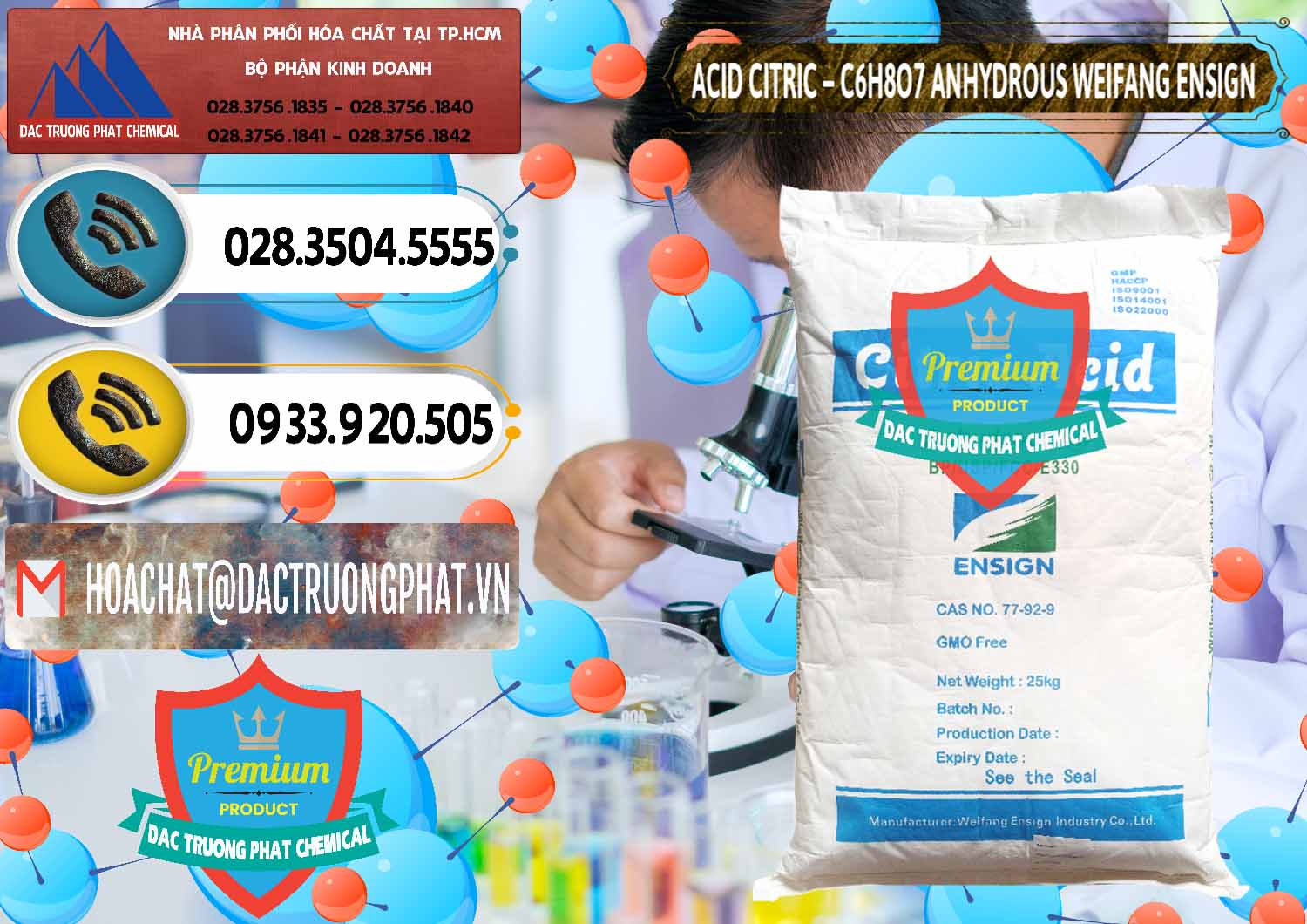 Chuyên cung cấp _ bán Acid Citric - Axit Citric Khan Anhydrous Weifang Trung Quốc China - 0008 - Nơi chuyên bán và phân phối hóa chất tại TP.HCM - hoachatdetnhuom.vn
