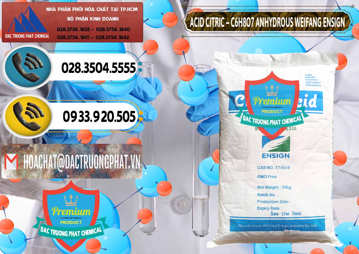 Công ty chuyên phân phối _ bán Acid Citric - Axit Citric Khan Anhydrous Weifang Trung Quốc China - 0008 - Công ty phân phối - bán hóa chất tại TP.HCM - hoachatdetnhuom.vn