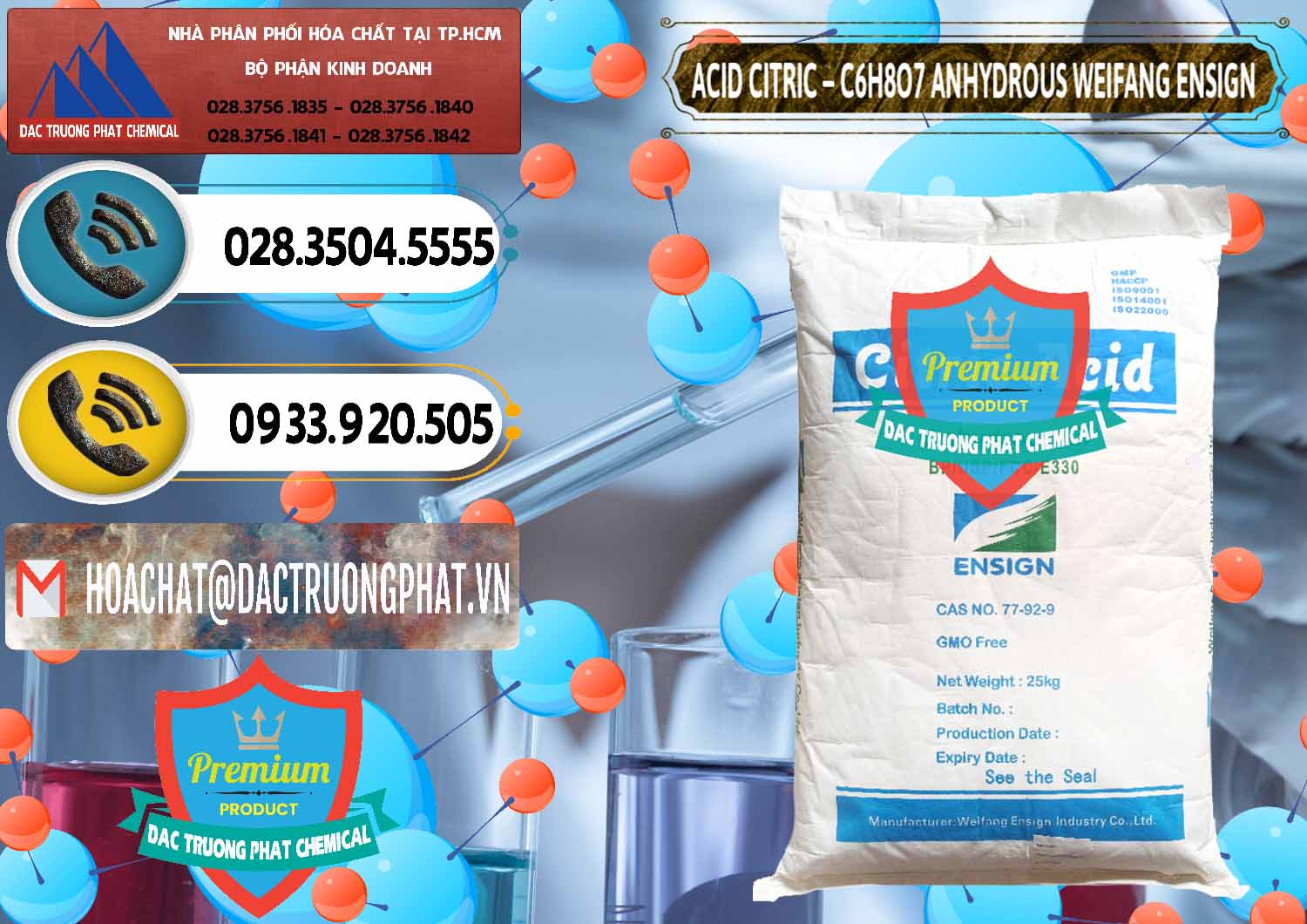 Chuyên bán & phân phối Acid Citric - Axit Citric Khan Anhydrous Weifang Trung Quốc China - 0008 - Nơi chuyên cung cấp - bán hóa chất tại TP.HCM - hoachatdetnhuom.vn