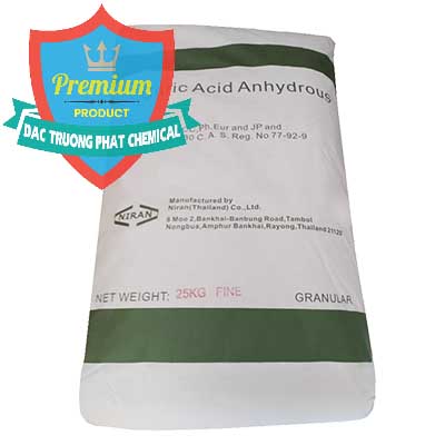Nơi chuyên cung cấp ( bán ) Acid Citric - Axit Citric Anhydrous - Thái Lan Niran - 0231 - Công ty nhập khẩu và cung cấp hóa chất tại TP.HCM - hoachatdetnhuom.vn