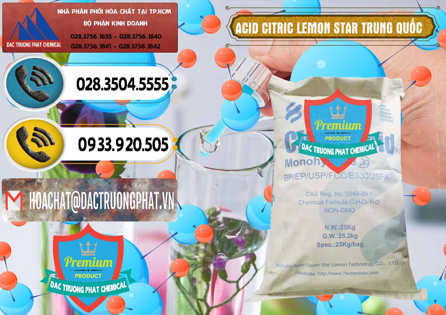 Chuyên kinh doanh & bán Acid Citric - Axit Citric BP/EP/USP/FCC/E330 Lemon Star Trung Quốc China - 0286 - Chuyên kinh doanh - phân phối hóa chất tại TP.HCM - hoachatdetnhuom.vn