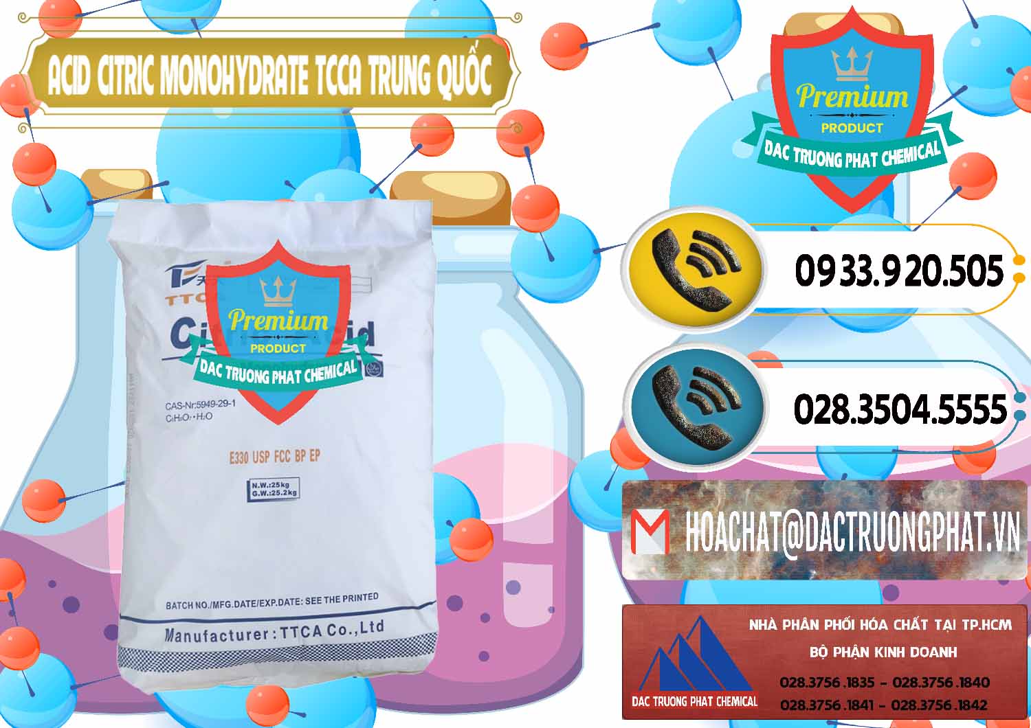 Chuyên bán _ cung ứng Acid Citric - Axit Citric Monohydrate TCCA Trung Quốc China - 0441 - Cty chuyên kinh doanh _ cung cấp hóa chất tại TP.HCM - hoachatdetnhuom.vn