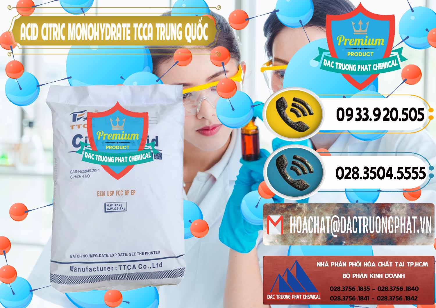Cty chuyên phân phối - bán Acid Citric - Axit Citric Monohydrate TCCA Trung Quốc China - 0441 - Công ty cung cấp & phân phối hóa chất tại TP.HCM - hoachatdetnhuom.vn