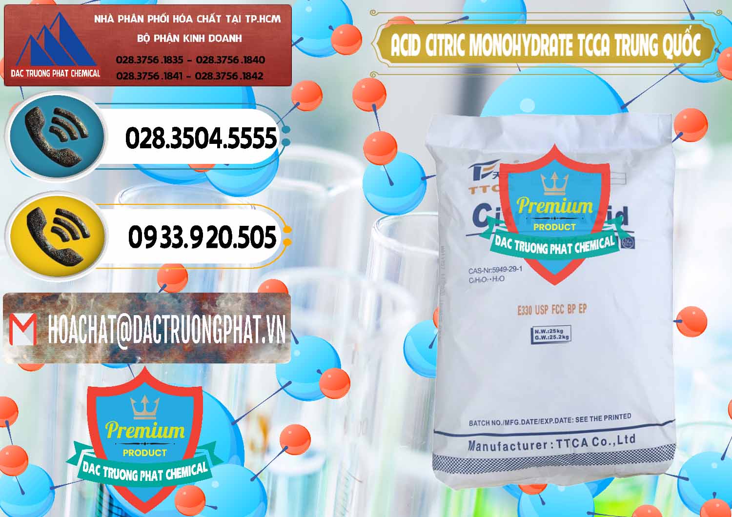 Cty chuyên bán - cung ứng Acid Citric - Axit Citric Monohydrate TCCA Trung Quốc China - 0441 - Chuyên cung cấp - kinh doanh hóa chất tại TP.HCM - hoachatdetnhuom.vn