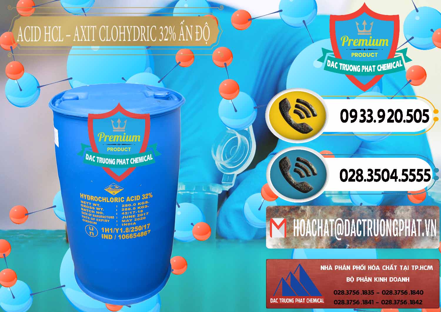 Nơi chuyên cung cấp - bán Acid HCL - Axit Cohidric 32% - 35% Ấn Độ India - 0010 - Công ty chuyên phân phối ( cung ứng ) hóa chất tại TP.HCM - hoachatdetnhuom.vn