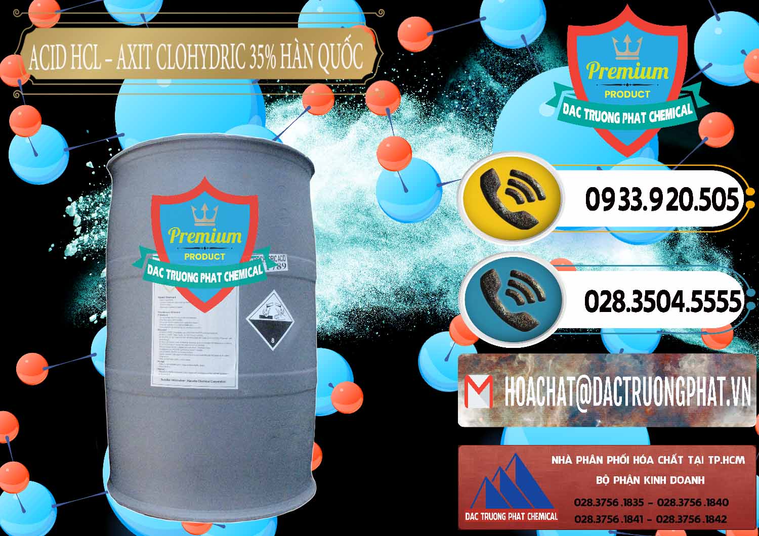 Công ty chuyên bán ( cung cấp ) Acid HCL - Axit Cohidric 35% Hàn Quốc Korea - 0011 - Đơn vị chuyên phân phối & bán hóa chất tại TP.HCM - hoachatdetnhuom.vn