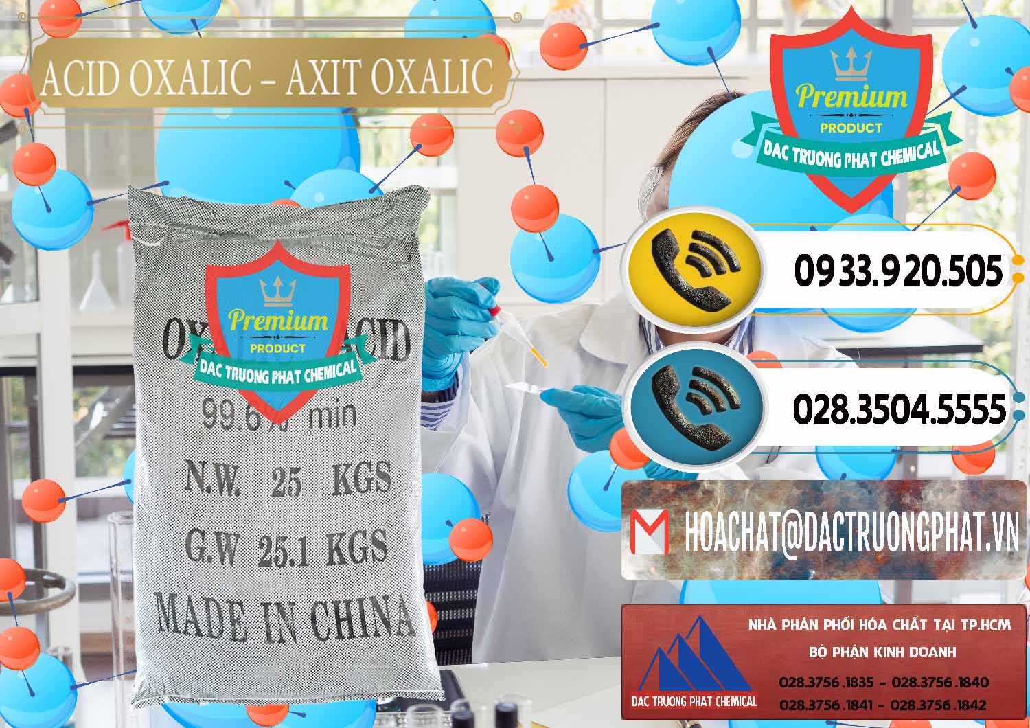 Công ty chuyên nhập khẩu _ bán Acid Oxalic – Axit Oxalic 99.6% Trung Quốc China - 0014 - Đơn vị nhập khẩu ( cung cấp ) hóa chất tại TP.HCM - hoachatdetnhuom.vn