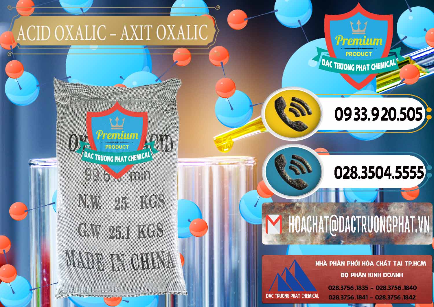 Nơi chuyên kinh doanh ( bán ) Acid Oxalic – Axit Oxalic 99.6% Trung Quốc China - 0014 - Công ty chuyên kinh doanh ( cung cấp ) hóa chất tại TP.HCM - hoachatdetnhuom.vn