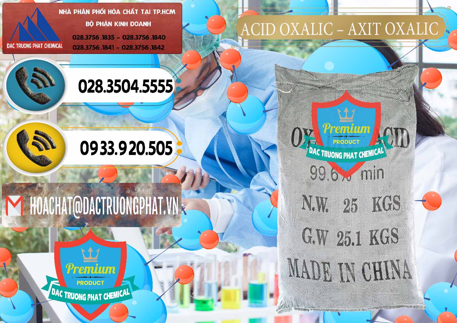 Nhà cung cấp & bán Acid Oxalic – Axit Oxalic 99.6% Trung Quốc China - 0014 - Phân phối và nhập khẩu hóa chất tại TP.HCM - hoachatdetnhuom.vn