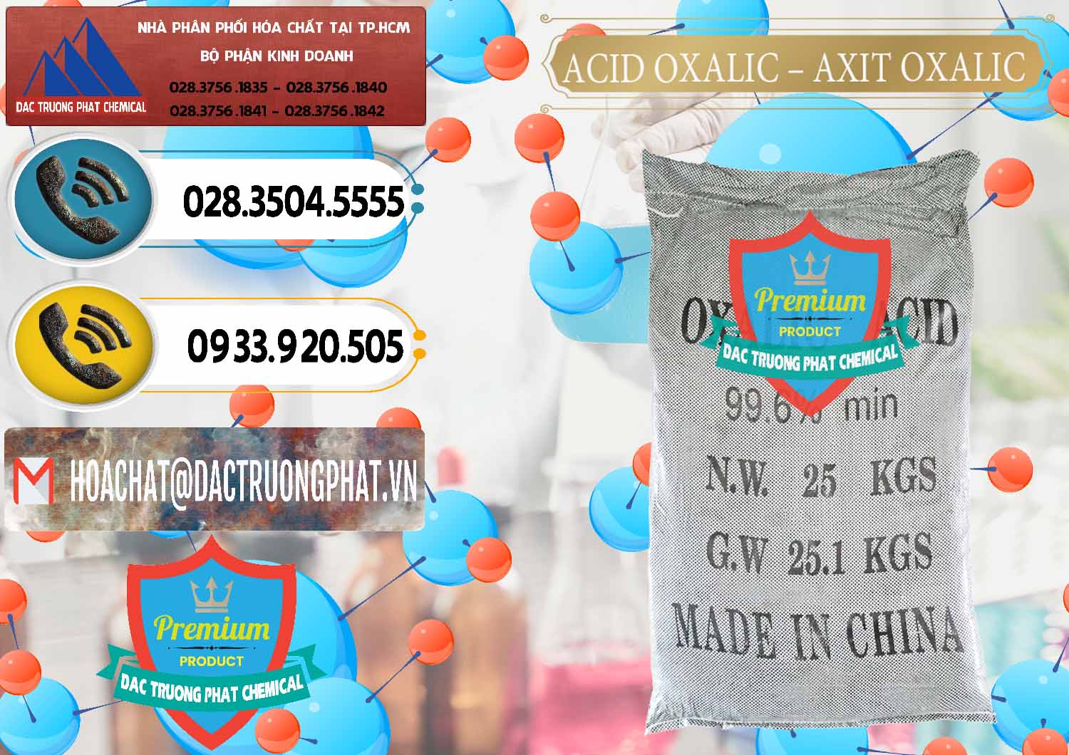 Cty bán _ cung ứng Acid Oxalic – Axit Oxalic 99.6% Trung Quốc China - 0014 - Phân phối & cung cấp hóa chất tại TP.HCM - hoachatdetnhuom.vn