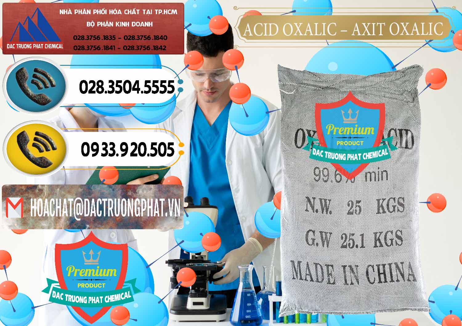 Cty chuyên phân phối và bán Acid Oxalic – Axit Oxalic 99.6% Trung Quốc China - 0014 - Cty chuyên cung cấp - nhập khẩu hóa chất tại TP.HCM - hoachatdetnhuom.vn