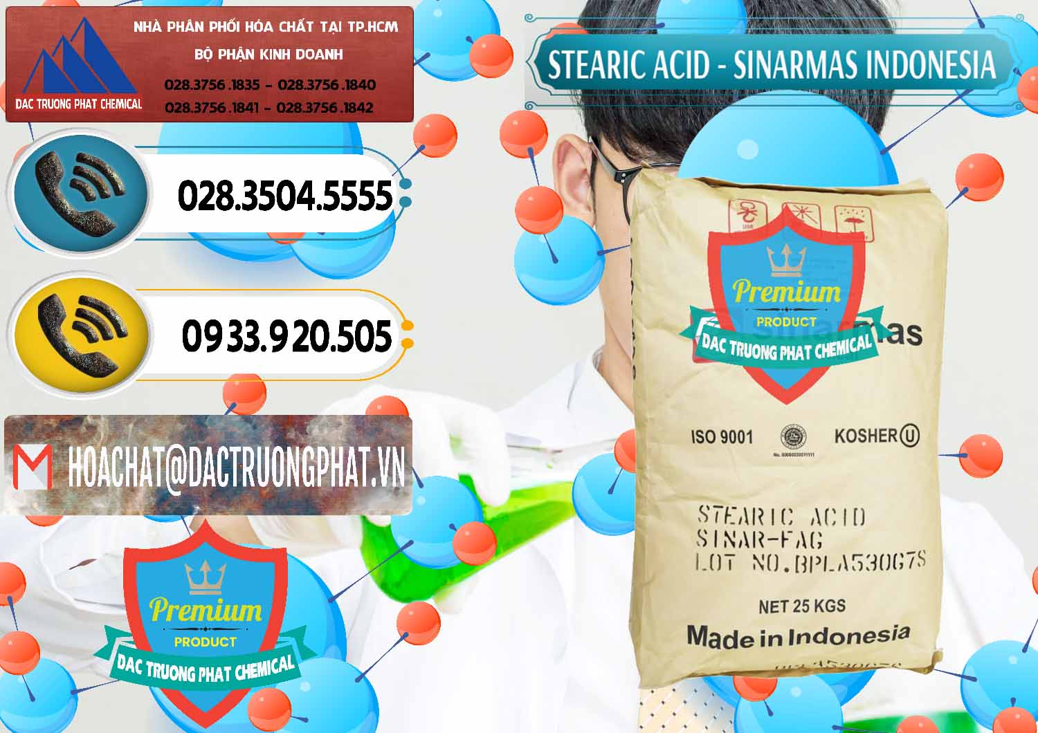 Nơi bán _ phân phối Axit Stearic - Stearic Acid Sinarmas Indonesia - 0389 - Cung cấp - bán hóa chất tại TP.HCM - hoachatdetnhuom.vn