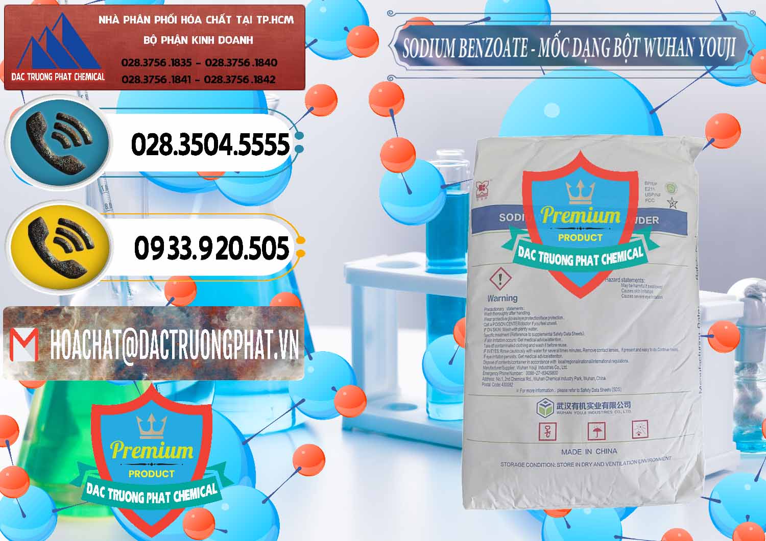 Cty chuyên phân phối ( bán ) Sodium Benzoate - Mốc Dạng Bột Food Grade Wuhan Youji Trung Quốc China - 0275 - Kinh doanh - cung cấp hóa chất tại TP.HCM - hoachatdetnhuom.vn