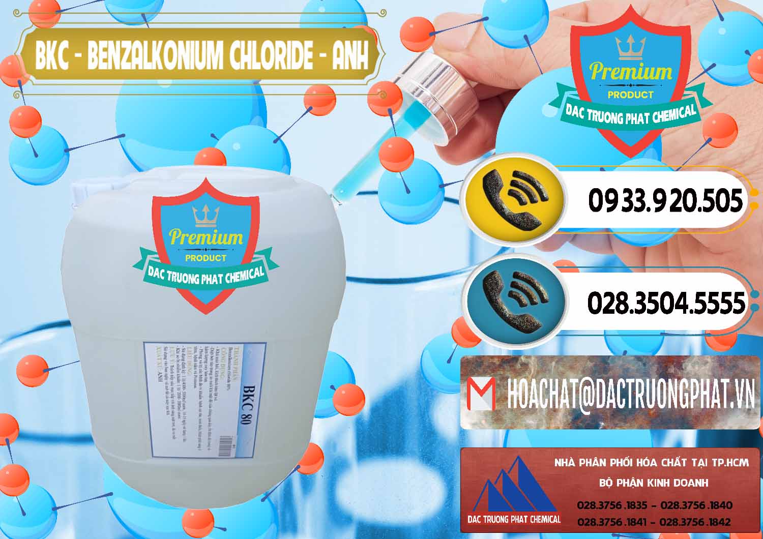 Cty cung cấp & bán BKC - Benzalkonium Chloride Anh Quốc Uk Kingdoms - 0415 - Phân phối ( cung ứng ) hóa chất tại TP.HCM - hoachatdetnhuom.vn