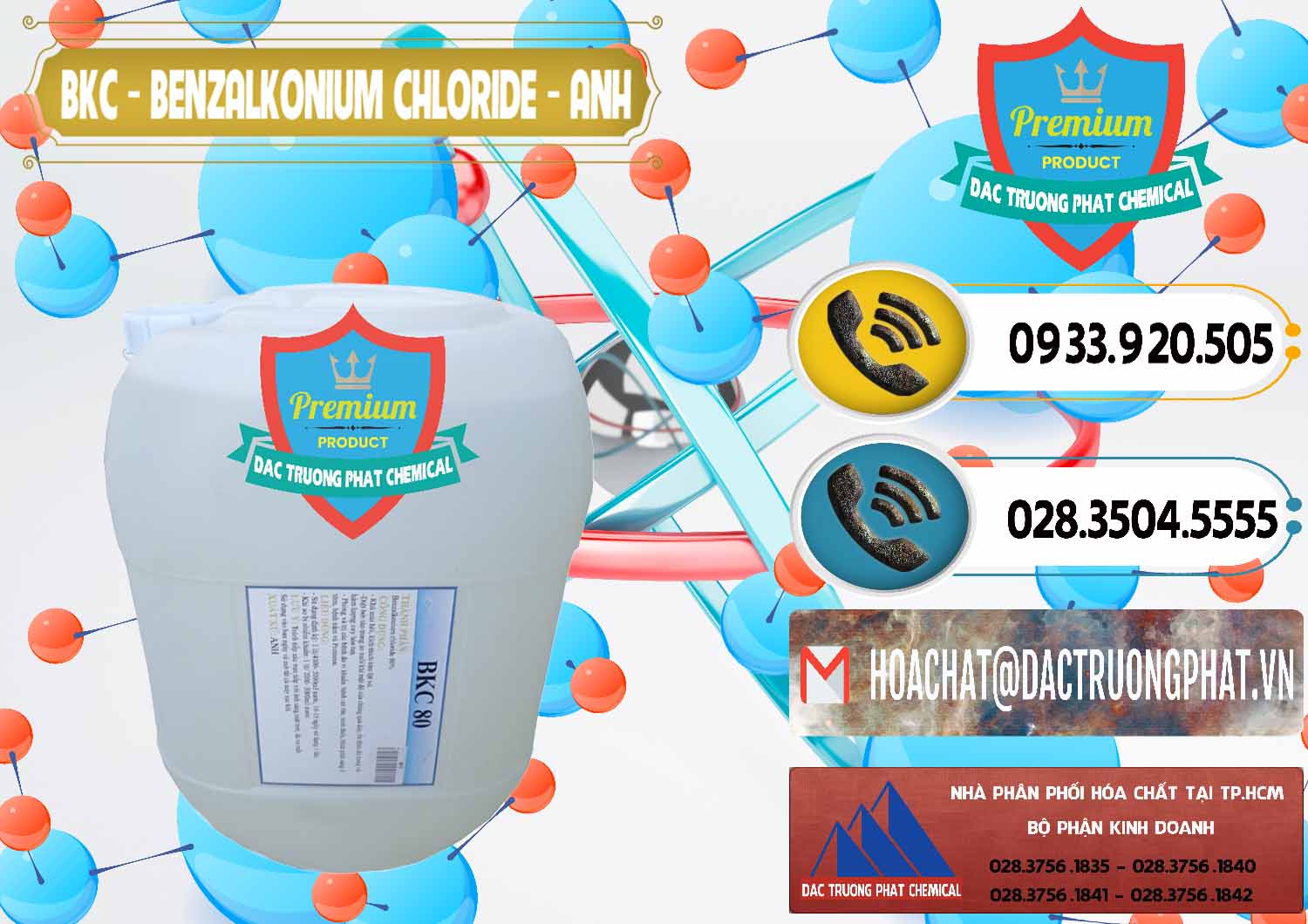 Công ty cung ứng ( bán ) BKC - Benzalkonium Chloride Anh Quốc Uk Kingdoms - 0415 - Công ty phân phối và cung cấp hóa chất tại TP.HCM - hoachatdetnhuom.vn