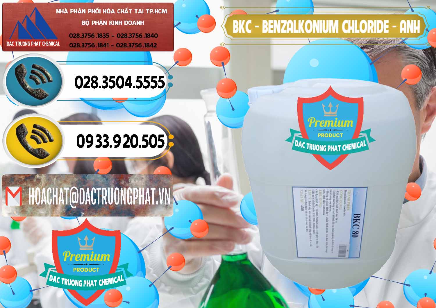 Cty cung ứng ( bán ) BKC - Benzalkonium Chloride Anh Quốc Uk Kingdoms - 0415 - Nhập khẩu & cung cấp hóa chất tại TP.HCM - hoachatdetnhuom.vn