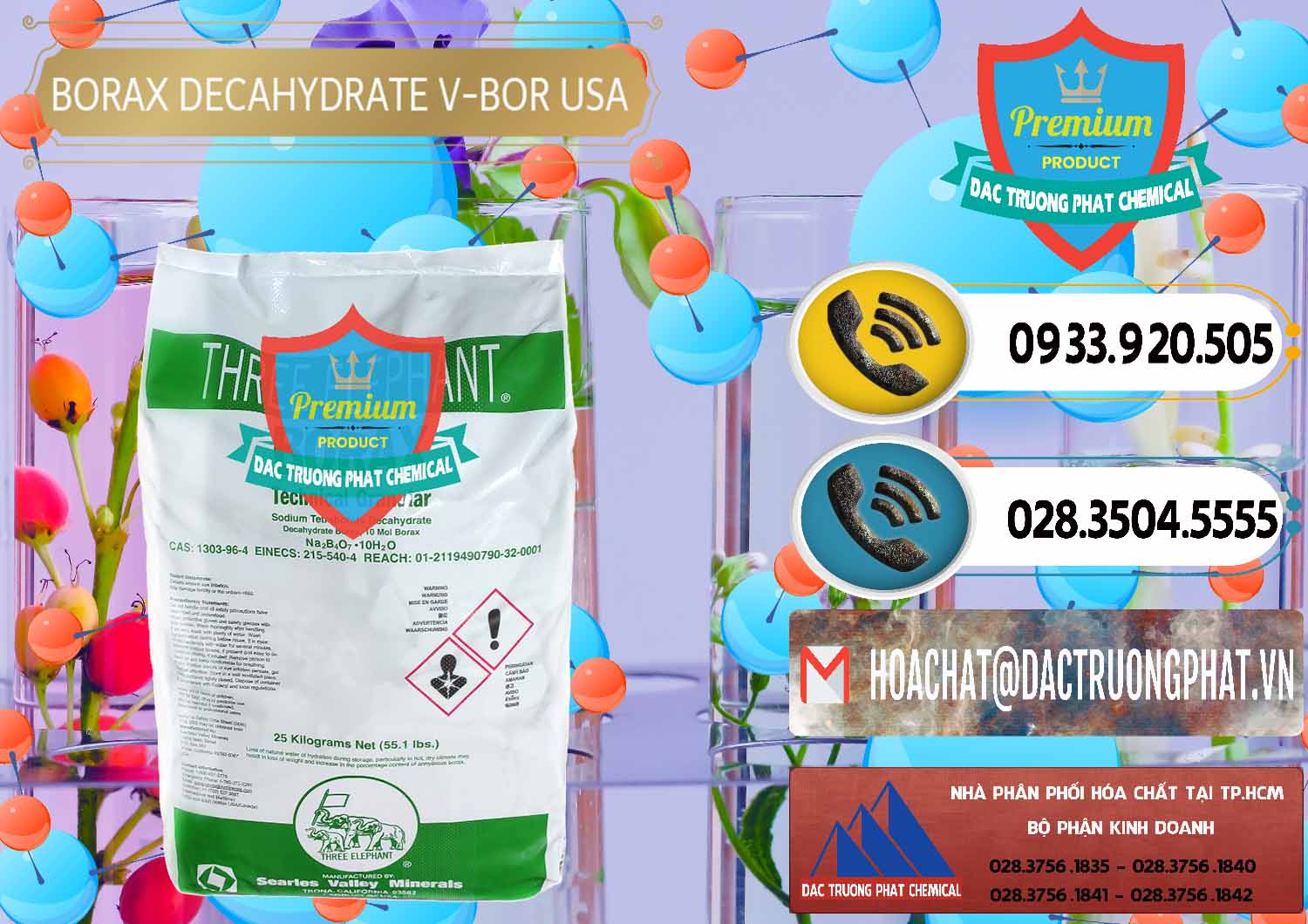 Đơn vị chuyên phân phối & bán Borax Decahydrate NA2B4O7.10H2O Mỹ V-Bor Usa - 0032 - Nơi cung cấp và phân phối hóa chất tại TP.HCM - hoachatdetnhuom.vn