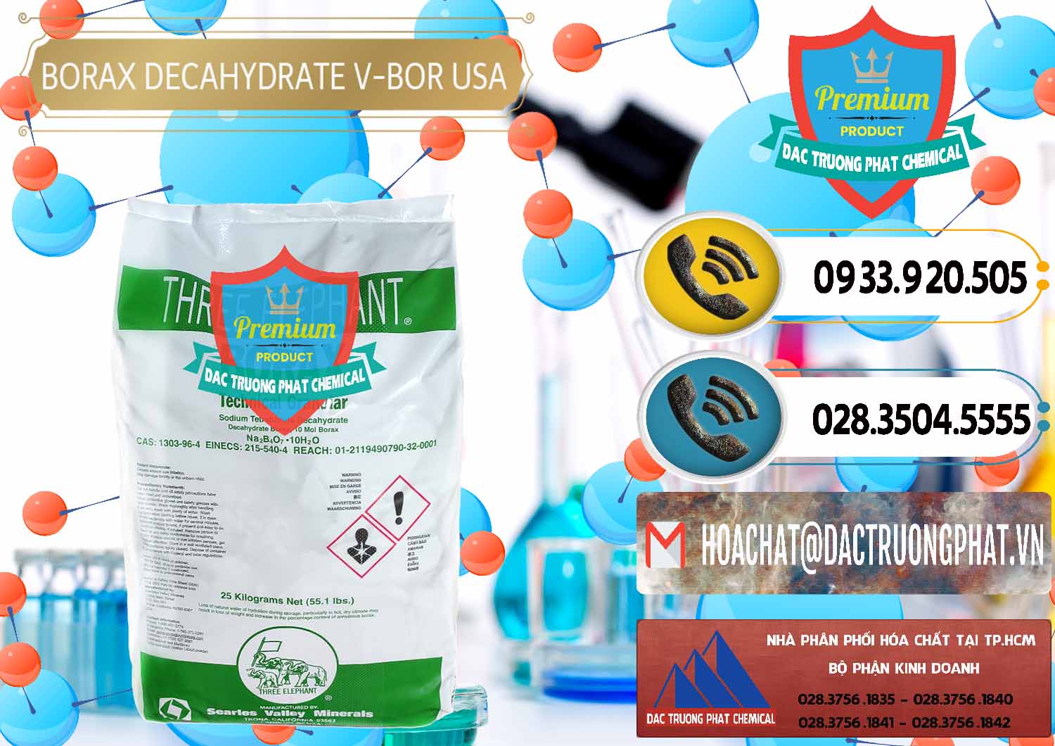 Nơi chuyên bán _ cung cấp Borax Decahydrate NA2B4O7.10H2O Mỹ V-Bor Usa - 0032 - Đơn vị chuyên cung ứng & phân phối hóa chất tại TP.HCM - hoachatdetnhuom.vn