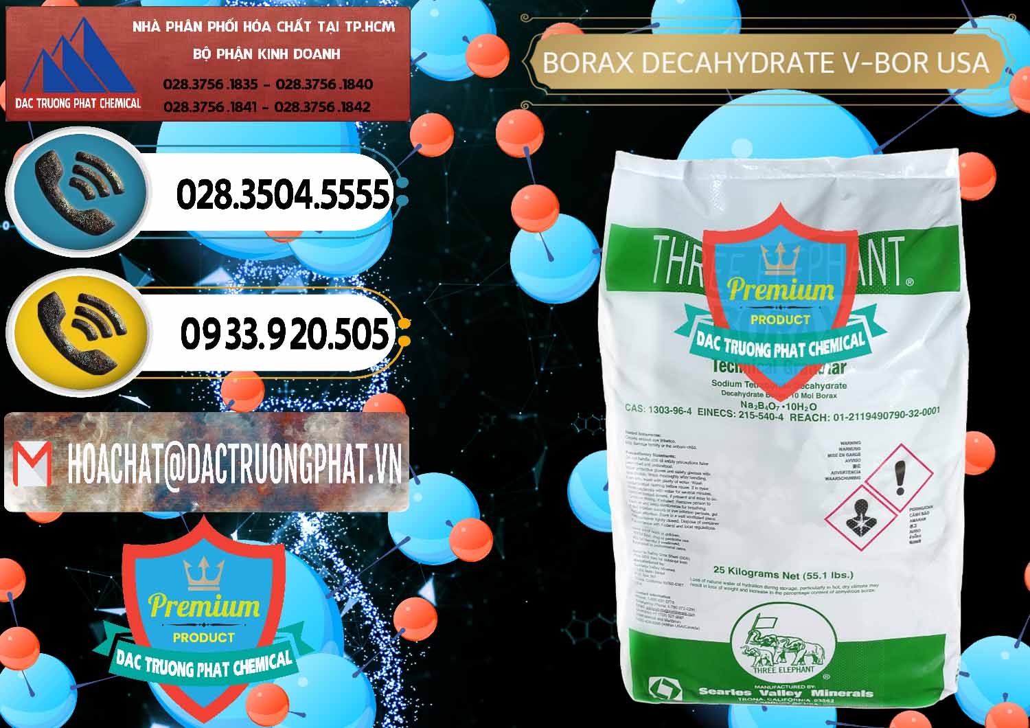 Đơn vị chuyên nhập khẩu - bán Borax Decahydrate NA2B4O7.10H2O Mỹ V-Bor Usa - 0032 - Chuyên phân phối ( cung cấp ) hóa chất tại TP.HCM - hoachatdetnhuom.vn