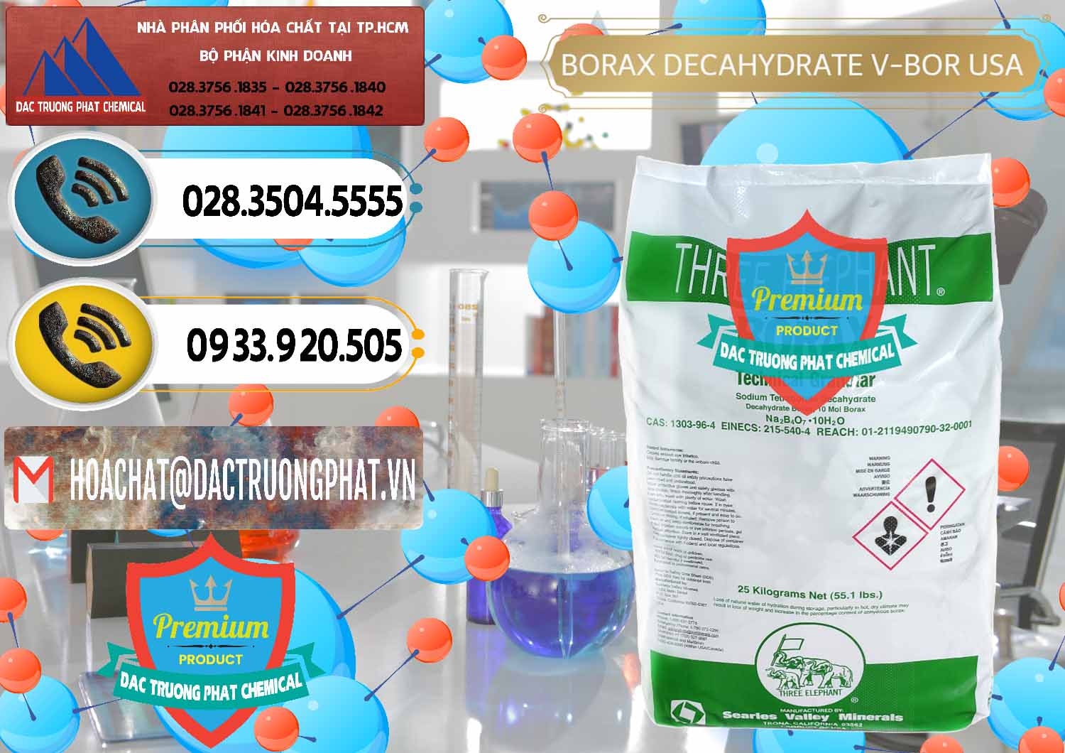 Nơi kinh doanh ( bán ) Borax Decahydrate NA2B4O7.10H2O Mỹ V-Bor Usa - 0032 - Đơn vị phân phối - bán hóa chất tại TP.HCM - hoachatdetnhuom.vn