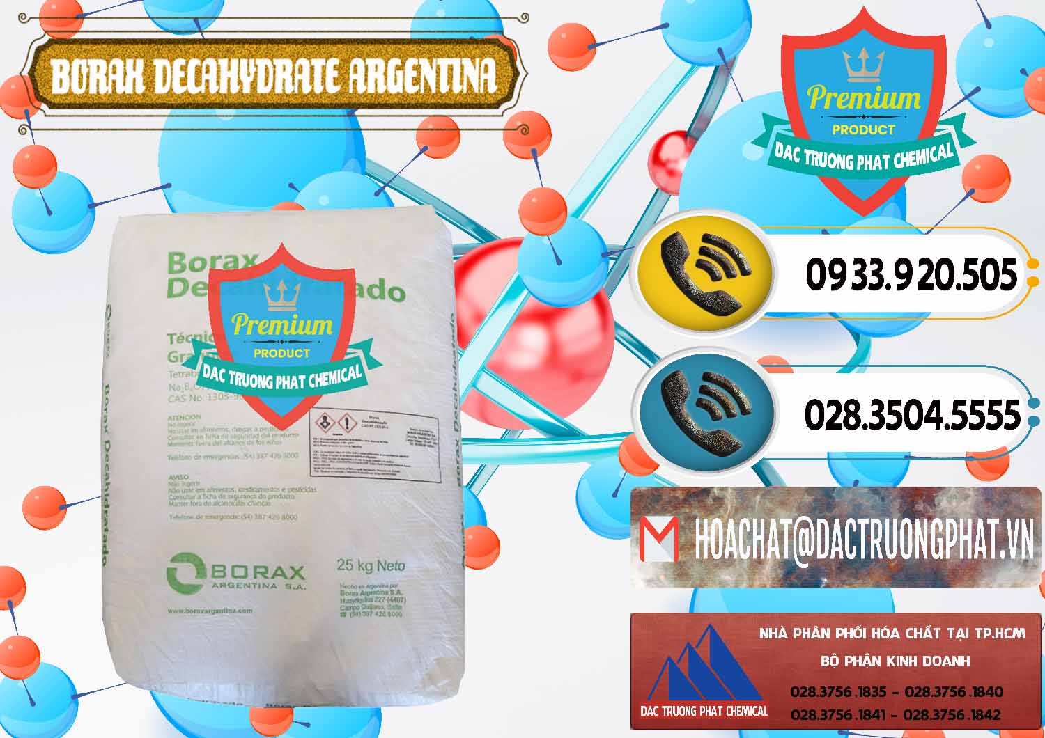 Đơn vị nhập khẩu ( bán ) Borax Decahydrate Argentina - 0446 - Cty chuyên nhập khẩu ( phân phối ) hóa chất tại TP.HCM - hoachatdetnhuom.vn