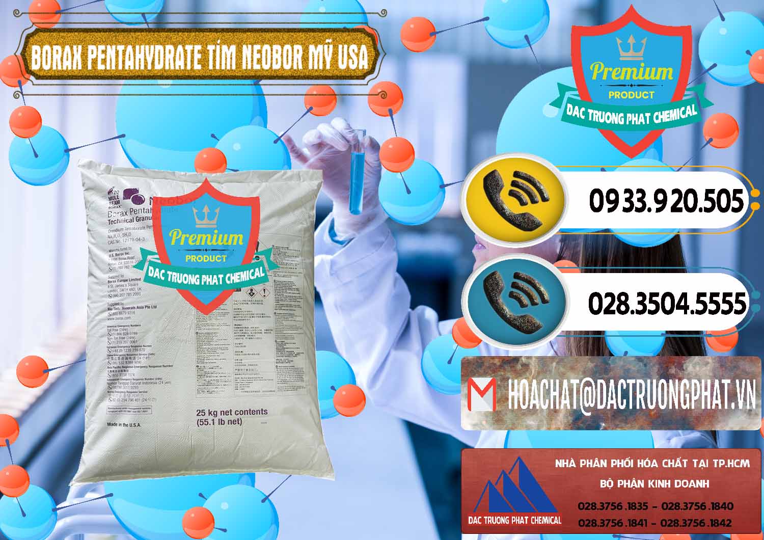 Nơi phân phối _ bán Borax Pentahydrate Bao Tím Neobor TG Mỹ Usa - 0277 - Công ty cung ứng & phân phối hóa chất tại TP.HCM - hoachatdetnhuom.vn