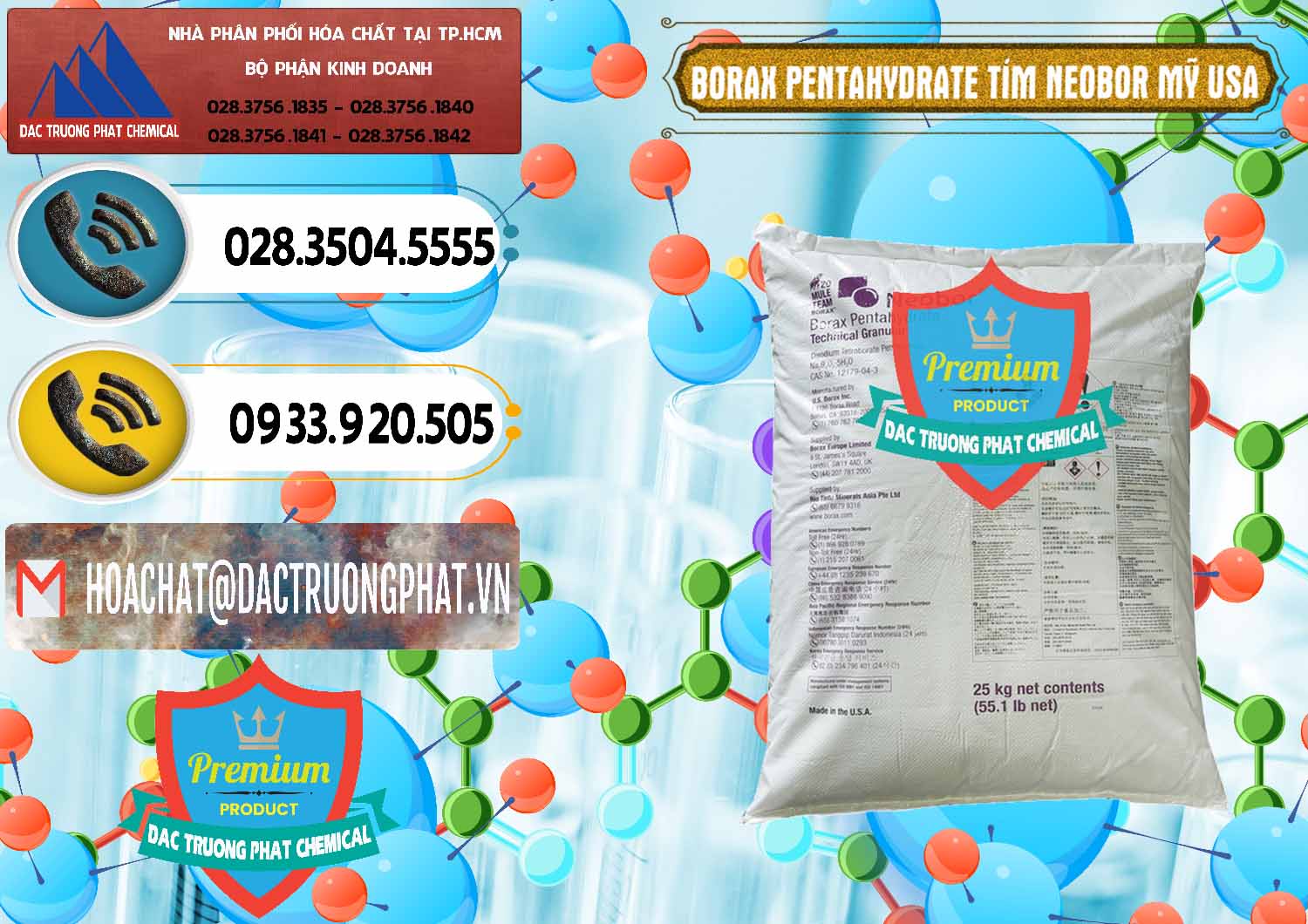 Công ty chuyên cung ứng và bán Borax Pentahydrate Bao Tím Neobor TG Mỹ Usa - 0277 - Cty chuyên kinh doanh ( cung cấp ) hóa chất tại TP.HCM - hoachatdetnhuom.vn