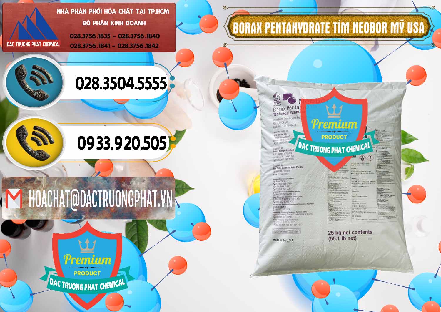 Công ty bán ( cung cấp ) Borax Pentahydrate Bao Tím Neobor TG Mỹ Usa - 0277 - Nơi chuyên phân phối - kinh doanh hóa chất tại TP.HCM - hoachatdetnhuom.vn