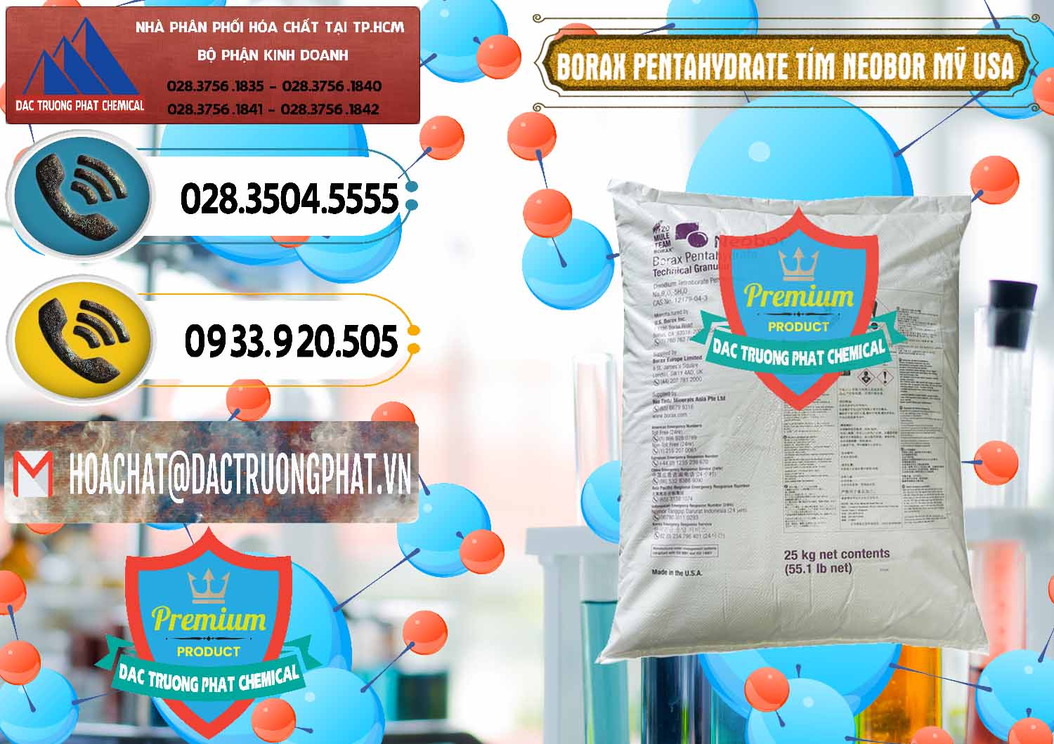 Bán & cung ứng Borax Pentahydrate Bao Tím Neobor TG Mỹ Usa - 0277 - Công ty chuyên cung cấp ( kinh doanh ) hóa chất tại TP.HCM - hoachatdetnhuom.vn