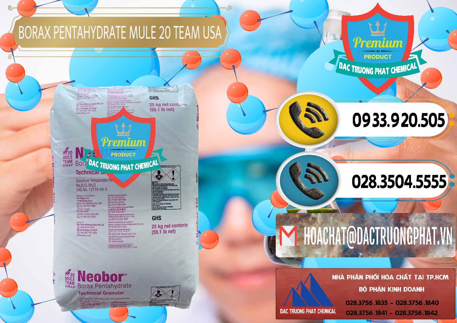 Đơn vị bán và phân phối Borax Pentahydrate - NA2B4O7.5H2O Mỹ USA - Mule 20 Team - 0034 - Nhà phân phối _ cung cấp hóa chất tại TP.HCM - hoachatdetnhuom.vn