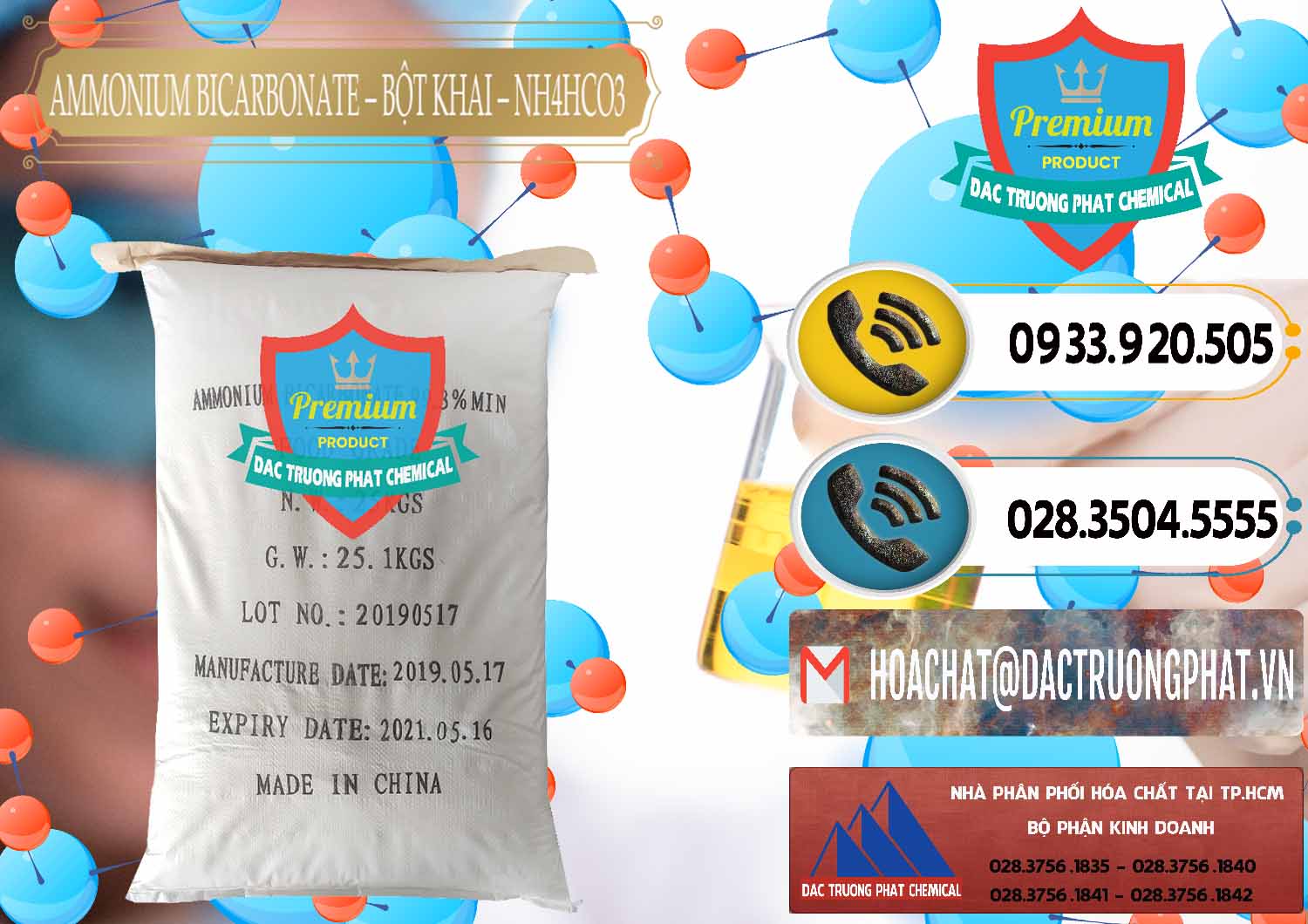 Đơn vị chuyên bán và cung ứng Ammonium Bicarbonate - Bột Khai Food Grade Trung Quốc China - 0018 - Đơn vị phân phối & cung cấp hóa chất tại TP.HCM - hoachatdetnhuom.vn