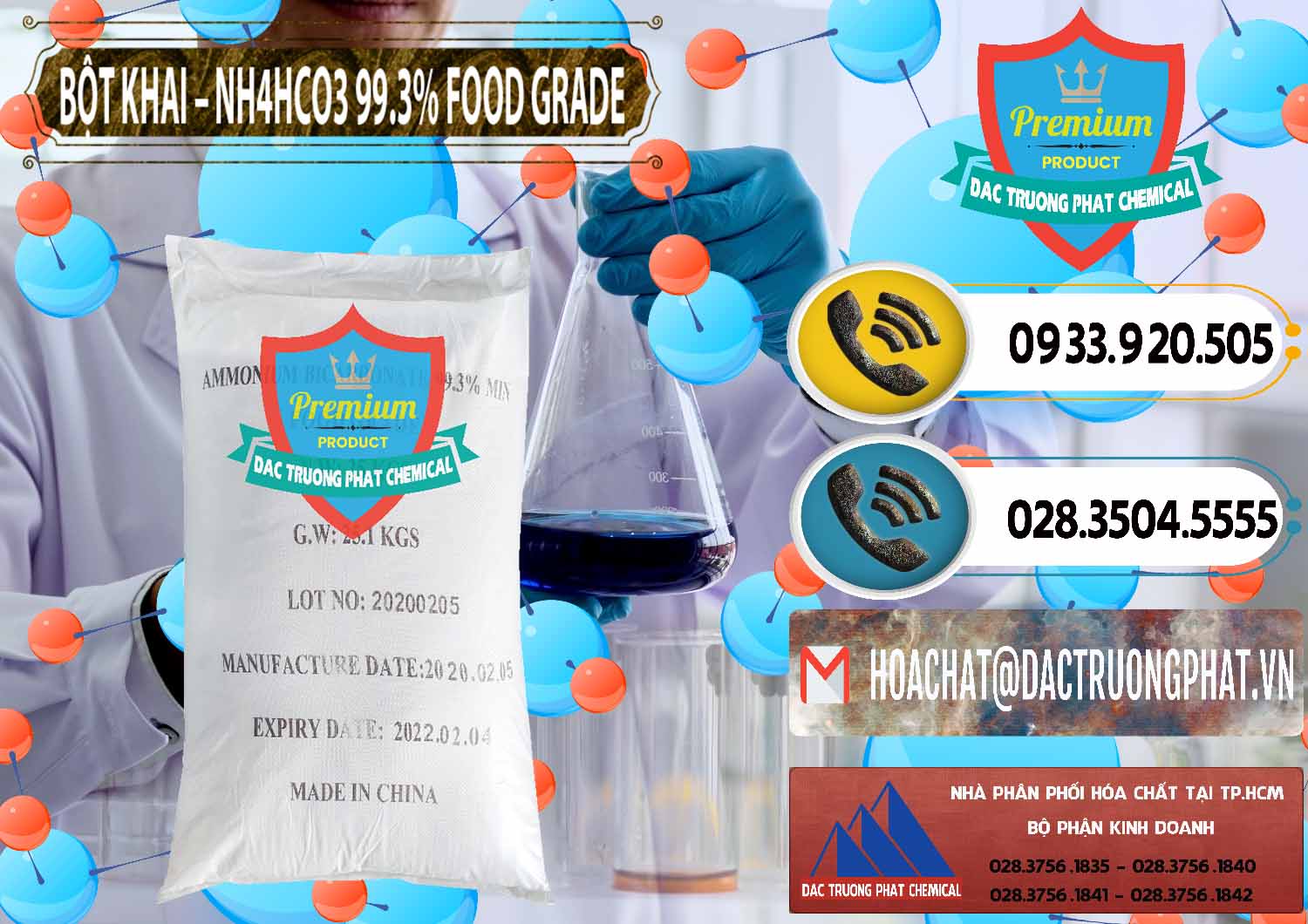 Chuyên cung ứng ( bán ) Ammonium Bicarbonate – Bột Khai NH4HCO3 Food Grade Trung Quốc China - 0019 - Chuyên phân phối ( cung cấp ) hóa chất tại TP.HCM - hoachatdetnhuom.vn