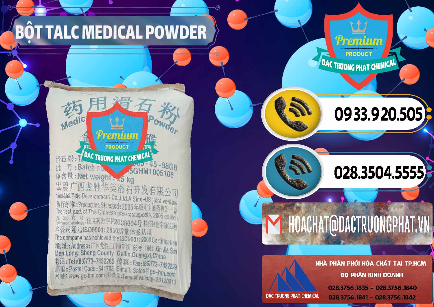 Cty kinh doanh ( bán ) Bột Talc Medical Powder Trung Quốc China - 0036 - Nơi chuyên phân phối ( kinh doanh ) hóa chất tại TP.HCM - hoachatdetnhuom.vn